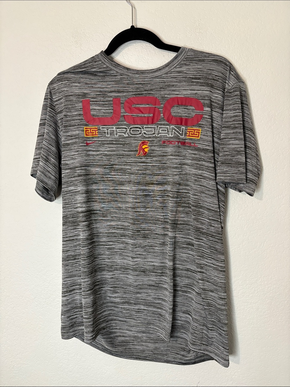 Lot of Two (2) Nike Gray USC Trojans Short Sleeve Tee's